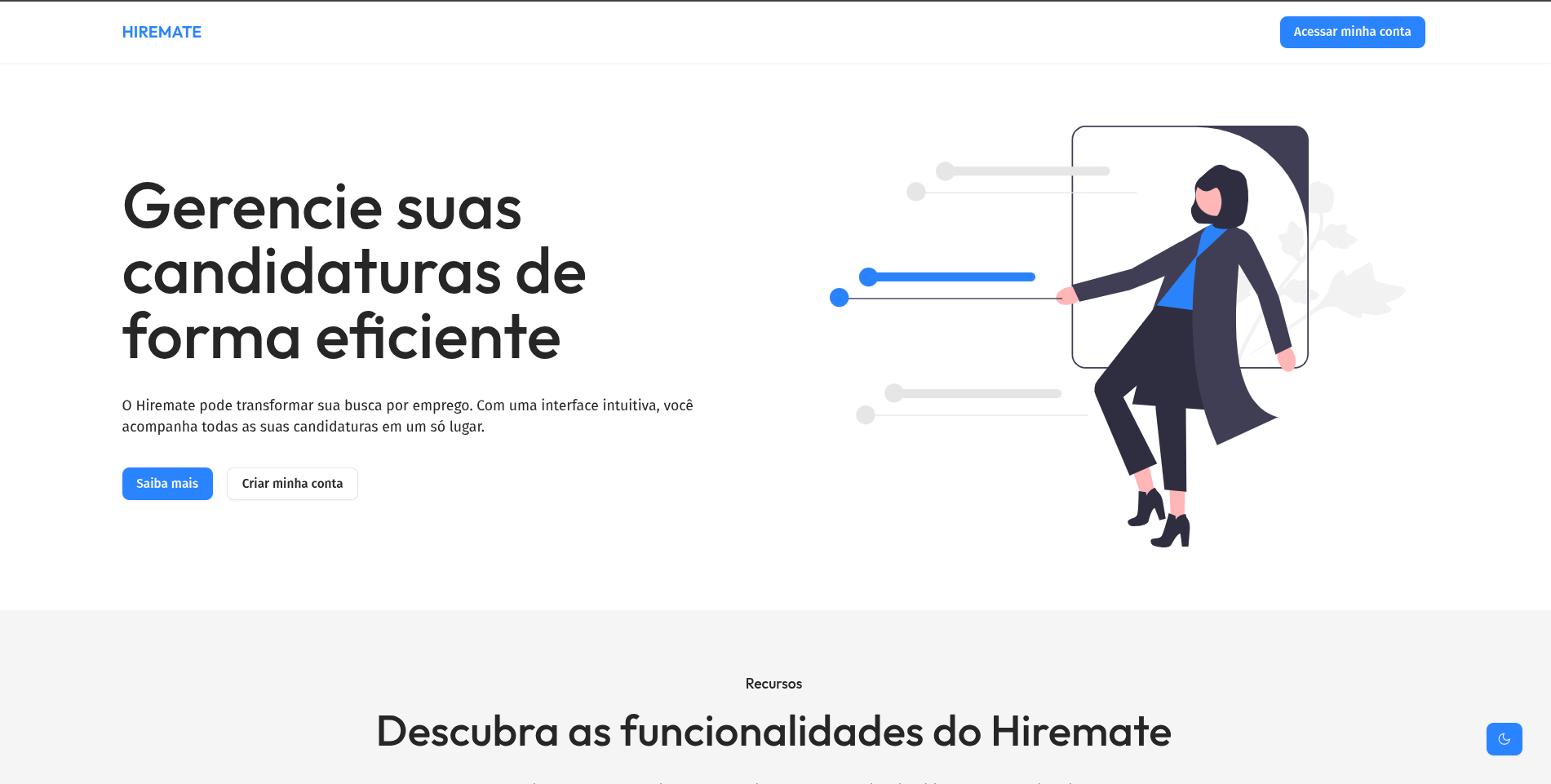 Preview do projeto Hiremate